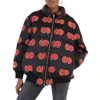 Stella Mccartney Ladies Red Logo Down Jacket In Black