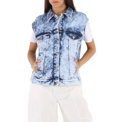 Stella Mccartney Ladies Vintage Washed Denim Vest In Blue