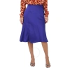 Stella Mccartney Ladies Violet Double Satin Midi Slip Skirt In Violet