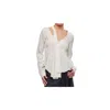 Stella Mccartney Asymmetric Seam Cut-out Shirt In White