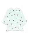 Stella Mccartney Lady Bug-embroidered Blouse In Green