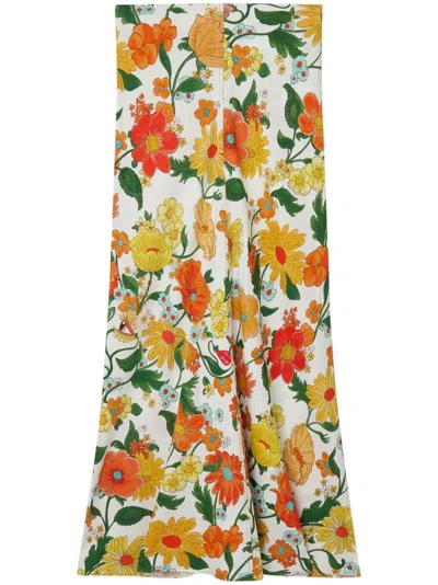 Stella Mccartney Lady Garden Print Maxi Skirt In Multi
