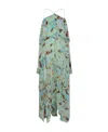 Stella Mccartney Lady Garden-print Silk Chiffon Dress In Green