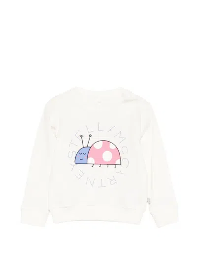 Stella Mccartney Babies' Ladybug-print Sweatshirt In White
