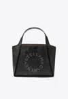 Stella Mccartney Large Stella Logo Bag With Aged Effect Women In Brown