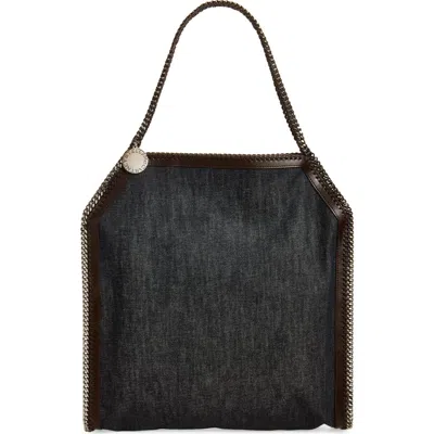 Stella Mccartney Large Baby Bella Falabella Denim Tote In Blue