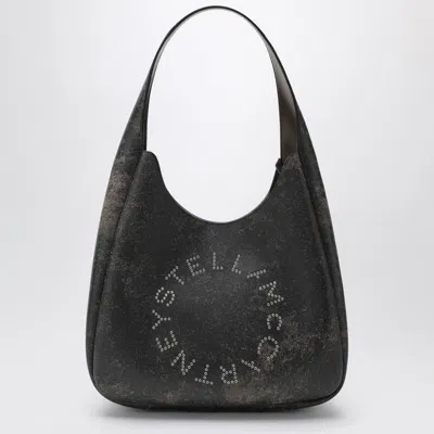 Stella Mccartney Large Hobo Bag With Aged Effect And Logo
