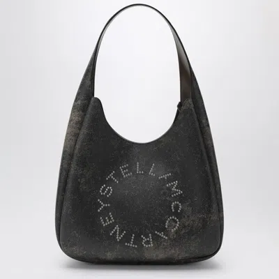 Stella Mccartney Large Hobo Bag With Aged Effect And Logo Women