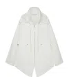 Stella Mccartney Large Profile Zipper Jacket In White