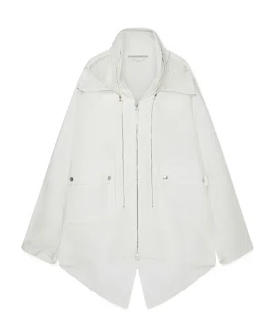 Stella Mccartney Large Profile Zipper Jacket In White