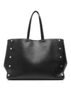 Stella Mccartney Large Studded Tote Bag In Black