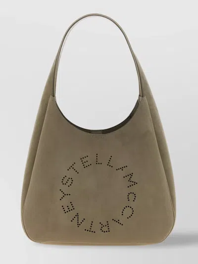 Stella Mccartney Large Suede Finish Shoulder Bag With Top Handle