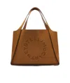 Stella Mccartney Logo Large Tote Bag In Brown