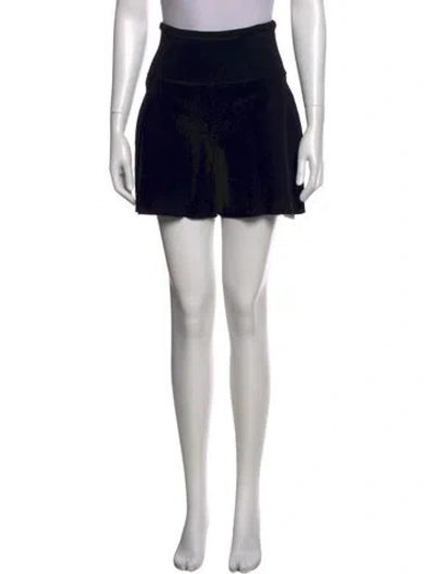 Pre-owned Stella Mccartney Lasercut Accents Mini Skirt In Black