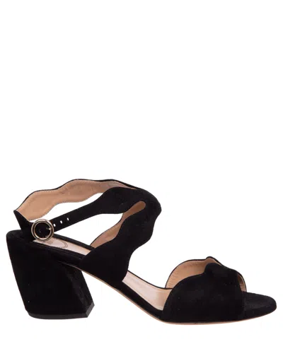 Stella Mccartney Laurena Heeled Sandals In Black