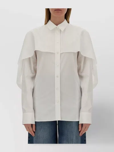 Stella Mccartney Layered Cape Shirt Long Sleeves