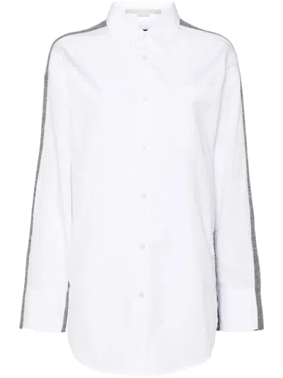 Stella Mccartney Layered Cardigan Shirt In Grey