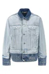 Stella Mccartney Denim Jacket With Contrasting Panel In Blue