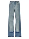 Stella Mccartney Light Blue Layered Jeans In Blue