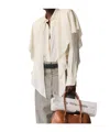 Stella Mccartney Layered Panel Long-sleeved Semi-sheer Shirt In White