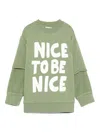 Stella Mccartney Layered Sweatshirt In Green
