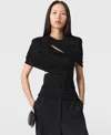 Stella Mccartney Layered Wrap Top In Black