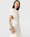 Stella Mccartney Layered Wrap Top In Cream