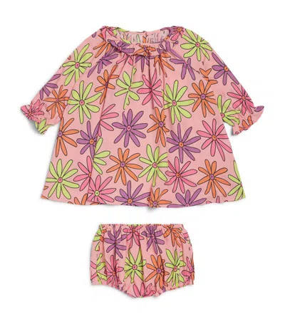 Stella Mccartney Babies'  Kids Lazy Daisy Dress And Bloomers Set (6-36 Months) In Multi