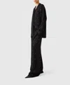 Stella Mccartney Lead-free Crystal Oversized Shirt In Black