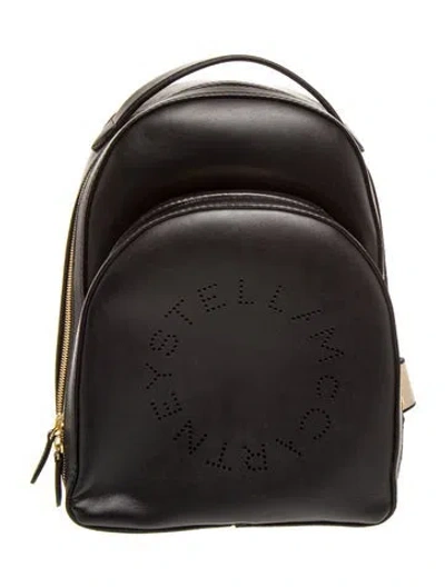 Pre-owned Stella Mccartney Leather Backpack In Black