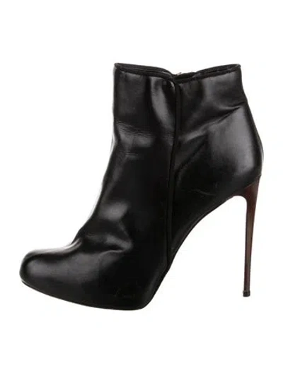 Pre-owned Stella Mccartney Leather Boots In Black