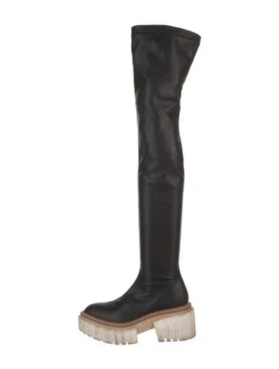 Pre-owned Stella Mccartney Leather Boots In Black