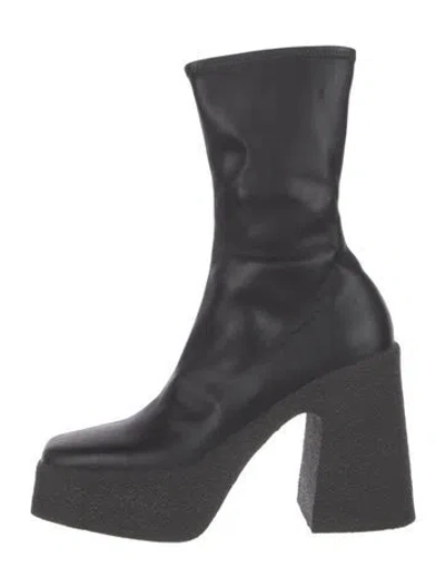 Pre-owned Stella Mccartney Leather Boots In Black
