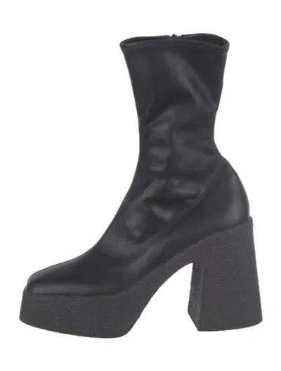 Pre-owned Stella Mccartney Leather Boots In Black