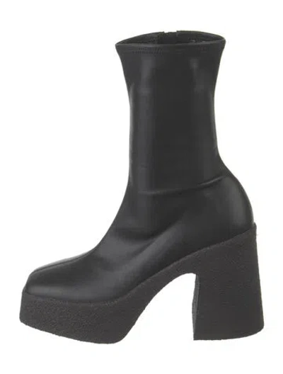 Pre-owned Stella Mccartney Leather Boots In Black