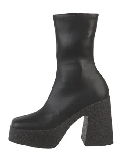 Pre-owned Stella Mccartney Leather Boots In Black