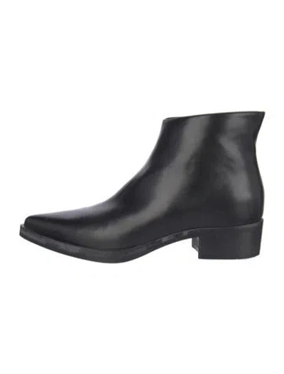 Pre-owned Stella Mccartney Leather Boots In Black