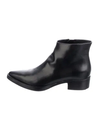 Pre-owned Stella Mccartney Leather Boots In Black