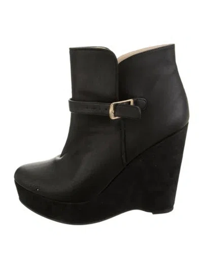 Pre-owned Stella Mccartney Leather Boots In Black