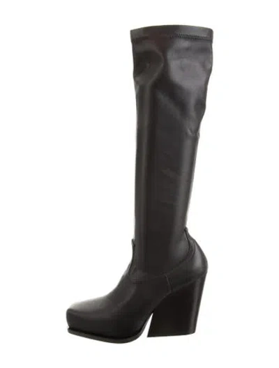 Pre-owned Stella Mccartney Leather Boots In Black