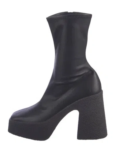 Pre-owned Stella Mccartney Leather Boots In Black/blue
