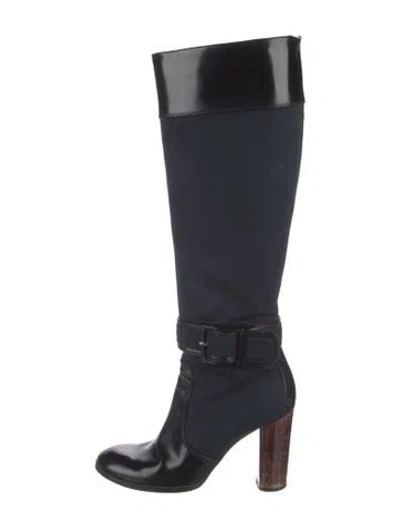 Pre-owned Stella Mccartney Leather Boots In Blue