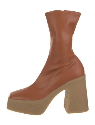 Pre-owned Stella Mccartney Leather Boots In Brown