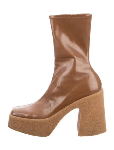 Pre-owned Stella Mccartney Leather Boots In Brown