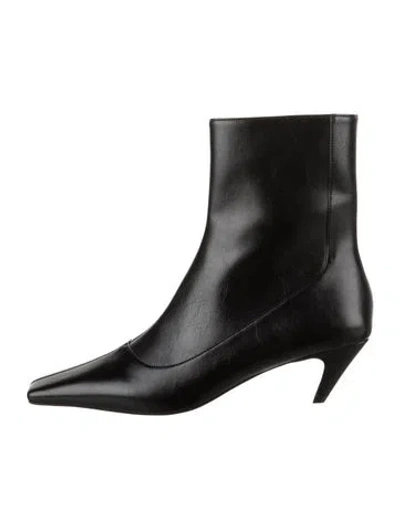 Pre-owned Stella Mccartney Leather Boots W/ Tags In Black