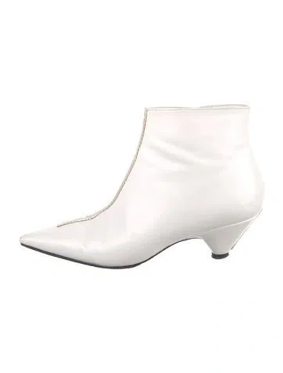 Pre-owned Stella Mccartney Leather Boots In White
