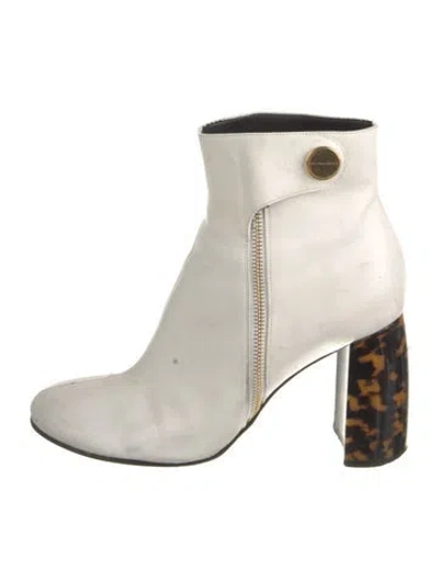 Pre-owned Stella Mccartney Leather Boots In White