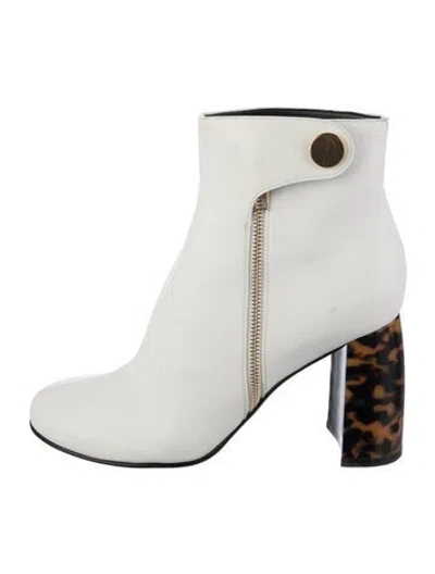 Pre-owned Stella Mccartney Leather Boots In White