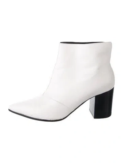 Pre-owned Stella Mccartney Leather Boots In White