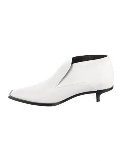 Pre-owned Stella Mccartney Leather Boots In White